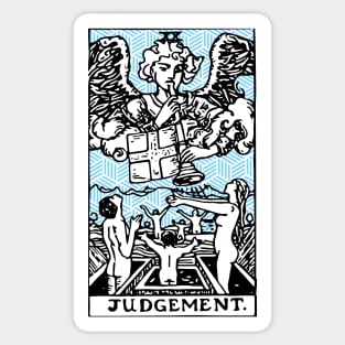 Geometric tarot print, judgement Sticker